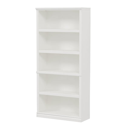 Bevfint 70" White 5-Tier Open Storage Bookshelf for Home & Office - WoodArtSupply