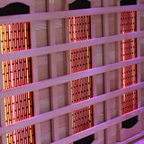 ZONEMEL Indoor Luxury Sauna – Dual Dry & Wet System, Canadian Red Cedar, Infrared Carbon Heating, 4-5 Person, 220V, 6KW Harvia Stove, 10 Heaters, WiFi Control, LED Ambient Lights, 71″W × 59″D × 74.8″H ZONEMEL