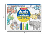Melissa & Doug Jumbo 50-Page Kids' Coloring Pads 3-Pack - Animals, Vehicles, and Multi-Themed - FSC Certified Melissa & Doug