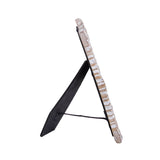 NIKKY HOME Farmhouse Boho Style Floral Picture Frame 4x6 Rustic Resin Photo Frame with Distressed White Finish, High Definition Glass for Table Top Display NIKKY HOME