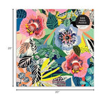 Galison Kitty McCall Lost in The Garden 500 Piece Puzzle from Galison - 20" x 20" Jigsaw Puzzle, Bright Botanical Artwork, Fun and Challenging Activity for Adults, Makes a Great Gift! Galison