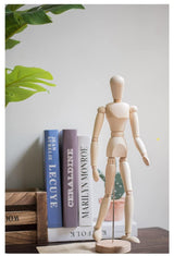 HSOMiD 12'' Artists Wooden Manikin Jointed Mannequin Perfect for Home Decoration/Drawing The Human Figure (A) HSOMiD