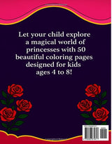 Princesses and Fairies: Coloring Book for Kids Ages 4-8: 50 Beautiful Coloring Pages with Castles, Trees, Flowers, and Magical Scenes WoodArtSupply