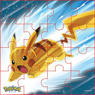Pokemon Style Characters Jigsaw Puzzle, Pack of 6, Total 96 Pieces, Assortment 1 Pokemon