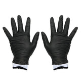 LavaLock Disposable Nitrile BBQ Gloves with Cotton Liners for Outdoor Cooking Grilling Smokers and Barbecue Competition, Chef or Kitchen use (Large 50 Count Black) LavaLock