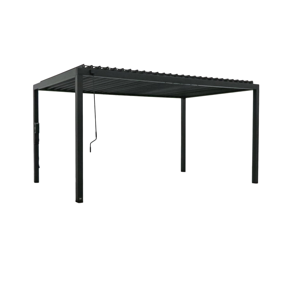 Backyard Discovery Sarasota Steel Louvered Pergola 16 x 10, Outdoor Pergola with Adjustable Roof, Sun and Rain Protection, Easy Installation Pergola Backyard Discovery