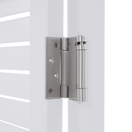 Undercat Swinging Door Cafe Doors, Solid Wood Partition Door, Two-Way Saloon Doors, Half-Waist Dividing Doors for Hallway Porch Kitchen Bar Pub Entrance Partition, 33.46 * 35.43 in, White Undercat