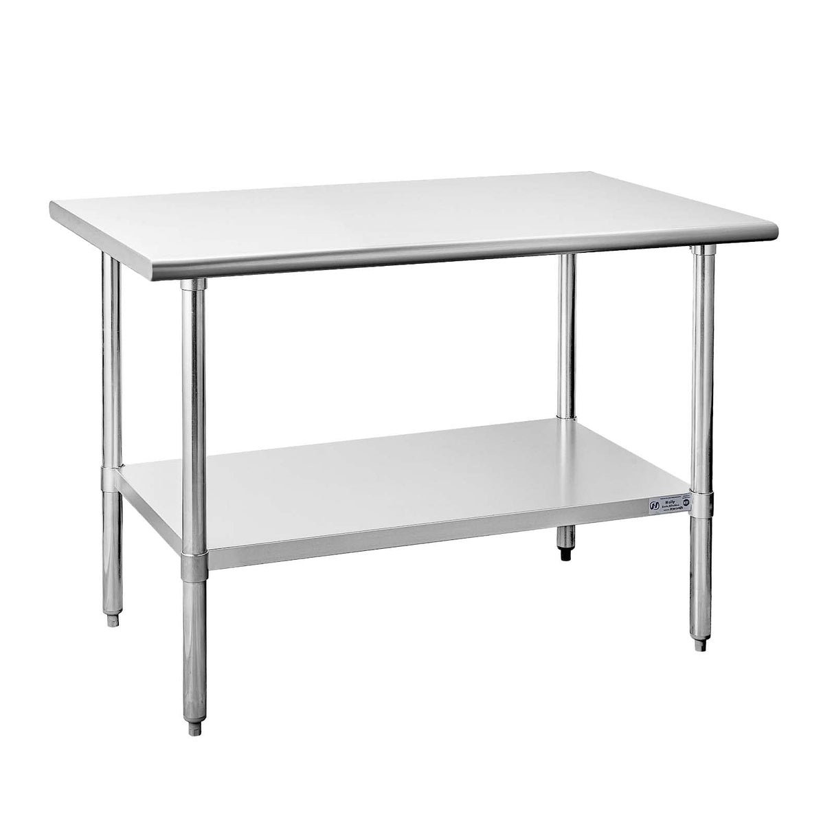 Hally Stainless Steel Table for Prep & Work 30 x 48 Inches, NSF Commercial Heavy Duty Table with Undershelf and Galvanized Legs for Restaurant, Home and Hotel HALLY SINKS & TABLES H