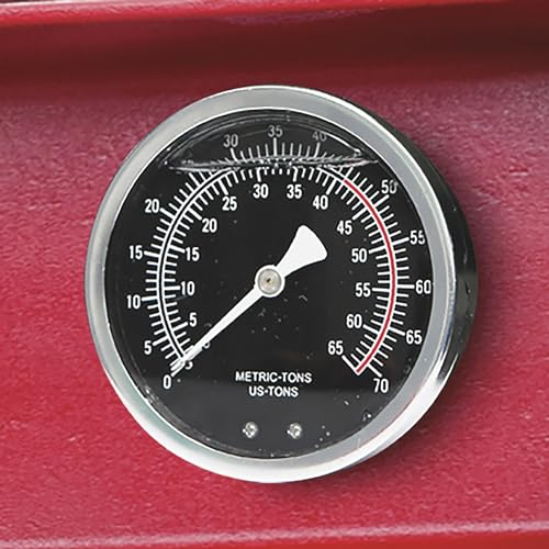 Strongway 40-Ton Pneumatic Shop Press with Gauge and Winch Strongway