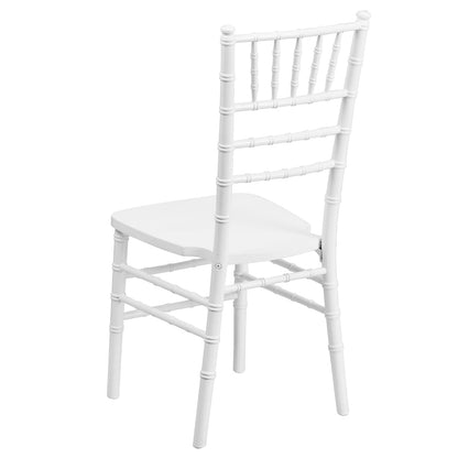 Flash Furniture HERCULES Series White Wood Chiavari Chair - WoodArtSupply