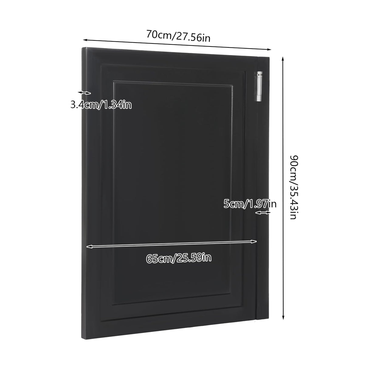 27.5x35 inch Entrance Partition Doors, Pre-standed Wood Partition Doors, Half-Waist Doors, Thick Pine Wood Swinging Door with Strong Door Joints (Black, 27.5 x 35 in) Philipreba