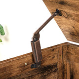 HOOBRO Storage Chest, Storage Trunk with Drawer, Wooden Storage Bench, Sturdy Entryway Bench Supports 220 lb, Shoe Bench, Safety Hinge, U-Shaped Opening, Easy Assembly, Rustic Brown FG710CW01 HOOBRO