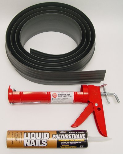 Tsunami Seal 53010 Lifetime Garage Door Threshold Seal Kit - 10' 3", Black - WoodArtSupply