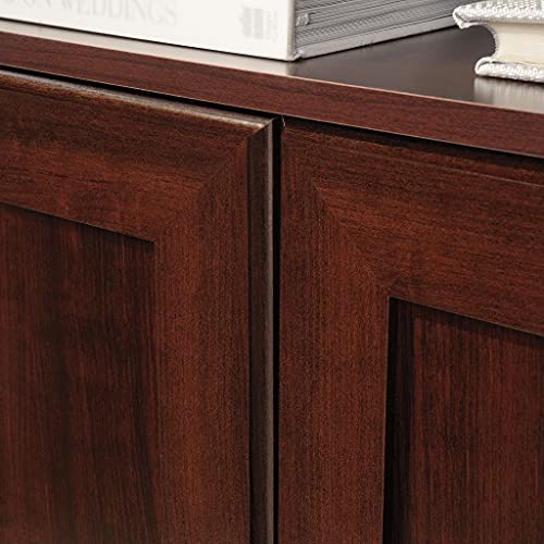 Sauder Select Cherry Storage Bookcase with Adjustable Shelves and Doors Sauder