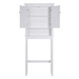 Spirich Over The Toilet Storage Cabinet, Bathroom Shelf Over The Toilet, Over Toilet Bathroom Organizer (White) Spirich