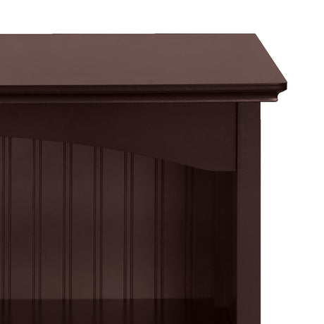eHemco 3 Tier Bookcase with 2 Arched Supports, 40 Inches, Cherry eHemco