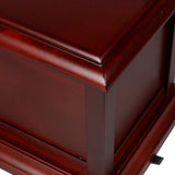 Cherry Solid Wooden Urns for Adult Male, Cremation Urns Eco-Friendly Wooden Casket Urn for Human Ashes Adult Female, Wood Keepsake Memorial Urns XMKAISITE