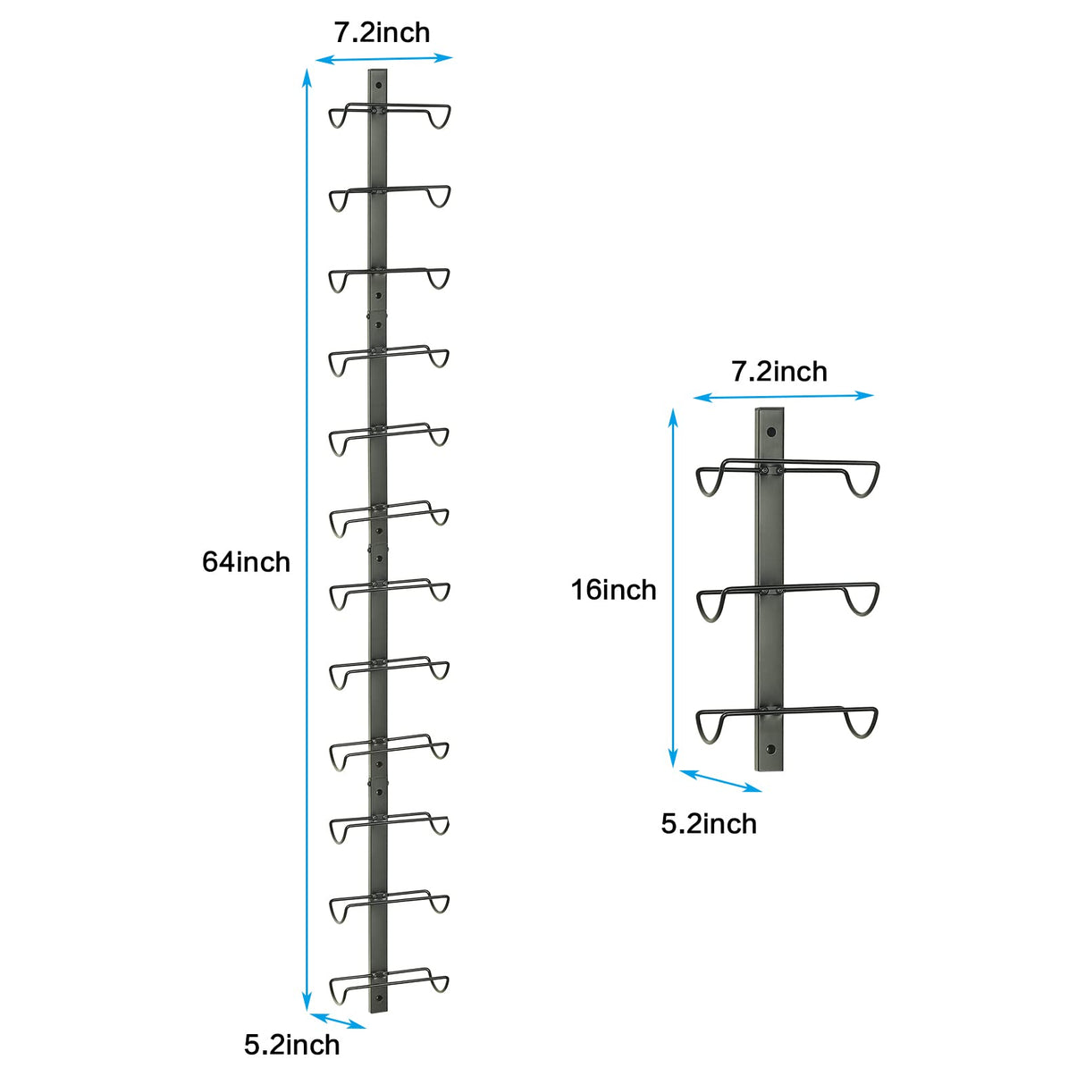 Wall Wine Rack for 12 Wine Bottles, DIY Detachable Wine Storage Organizer, Wall Mount Wine Bottle Display Holder Towel Rack Used As One or Four, for Kitchen, Pantry, Dining Room, Bar, Wine Cellar Sonyabecca