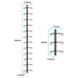Wall Wine Rack for 12 Wine Bottles, DIY Detachable Wine Storage Organizer, Wall Mount Wine Bottle Display Holder Towel Rack Used As One or Four, for Kitchen, Pantry, Dining Room, Bar, Wine Cellar Sonyabecca