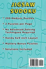 Jigsaw Sudoku: 200 Medium Jigsaw Sudoku Puzzles Volume 5 WoodArtSupply