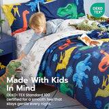 Joiedomi Kid Twin Comforter Set 5 Piece Dinosaur Bedding Set for Boys Girls Super Soft Microfiber Bed in a Bag with Comforter Sheets Pillowcase Sham Joiedomi