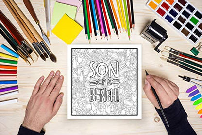 Holy Mother Forking Shirtballs: Clean Swear Word Coloring Book for Adults