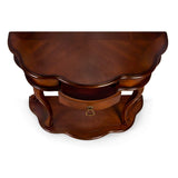 All Things Cedar Classic Accents HF024 Old World Entryway Table | Cherry Wood Console Table | Birch Veneer, Solid Wood Legs, Interior Drawer | Elegant Wooden Entry Table 35x15x30 All Things Cedar