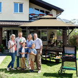 5' x 8' Grill Gazebo Replacement Canopy Roof Only,Waterproof Double Tiered Shelter Cover,Outdoor BBQ Gazebo Canopy Top Fit for Gazebo Model L-GG001PST-F (Khaki) Iheqard