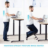 Ergonomic Kneeling Chair, Adjustable Stool for Home and Office - Improve Your Posture with an Angled Seat - Thick Comfortable Moulded Foam Cushions - Brake Casters DRAGONN
