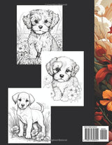 Adult Coloring Book for Pet Lovers: Cute Puppy Dogs Coloring Pages (Adult Coloring Book Bundle : Dogs, Butterflies and Dinosaurs) WoodArtSupply