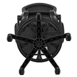 Flash Furniture Kale Mid-Back Swivel Office Chair with Adjustable Foot Ring, Lumbar Support, and Seat Height, Ergonomic Mesh Executive Chair, Black Flash Furniture
