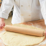TrueCraftware 18" Wooden Rolling Pin 3-1/4" Diameter- WoodenRoll Pin for Fondant Pie Crust Cookie Pastry Dough Classic Pastry Rolling Pin TrueCraftware