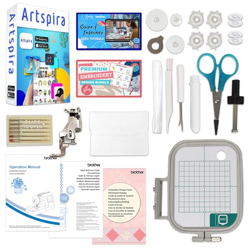 Brother PE545 4" x 4" Embroidery Machine with Accessories Kit