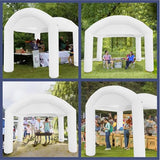 Heipigo 13'x10' Canopy Tent for Parties, Easy Outdoor Sun Shade, Large Inflatable Pop Up Tent, Foldable,for Events Carnival Catering Backyard Wedding Carpas para Patio-White (Without Blower Heipigo