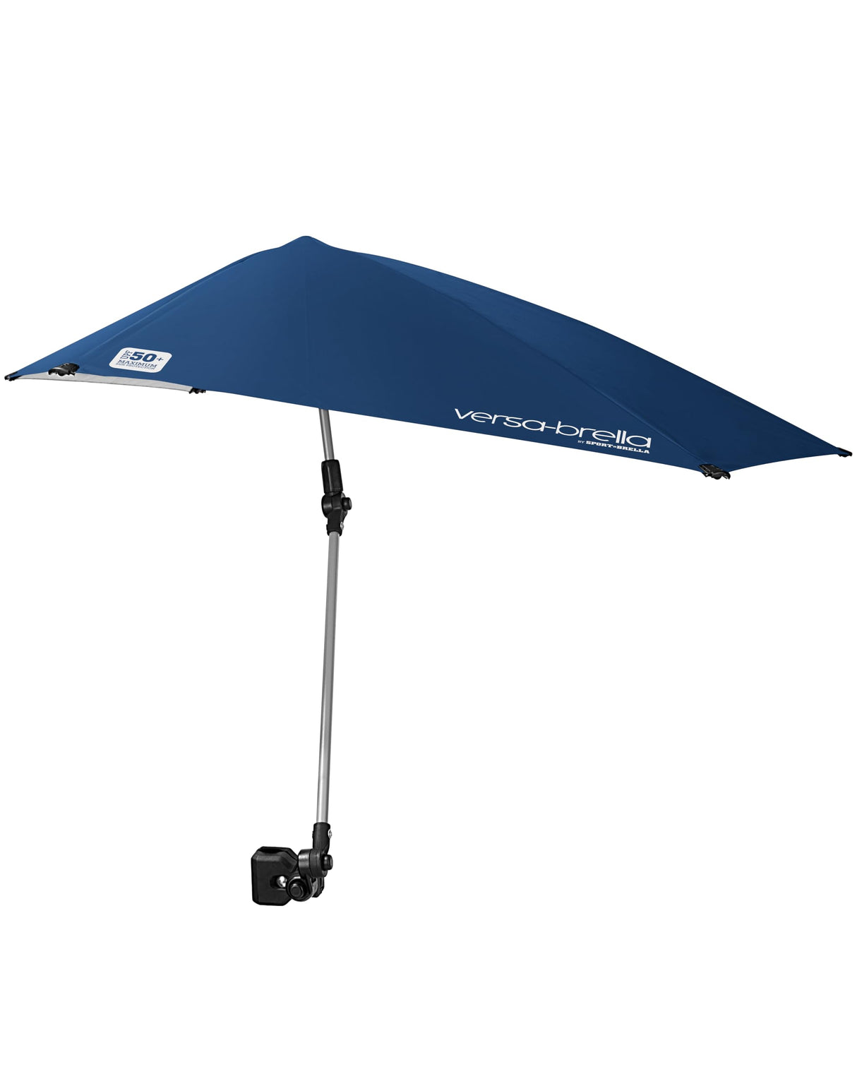 Versa-Brella UPF 50+ Personal Sun Shade - Portable Umbrella for Sports & Outdoors - Secure Clamp, 360-Degree Swivel Adjustable Position for Maximum Sun Protection - Compact with Carry Case Sport-Brella
