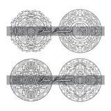 100 Mini Mandalas: A Mandala Coloring Book for Adults and Kids with Easy, Cute, and Tiny Designs for Stress Relief and Relaxation WoodArtSupply