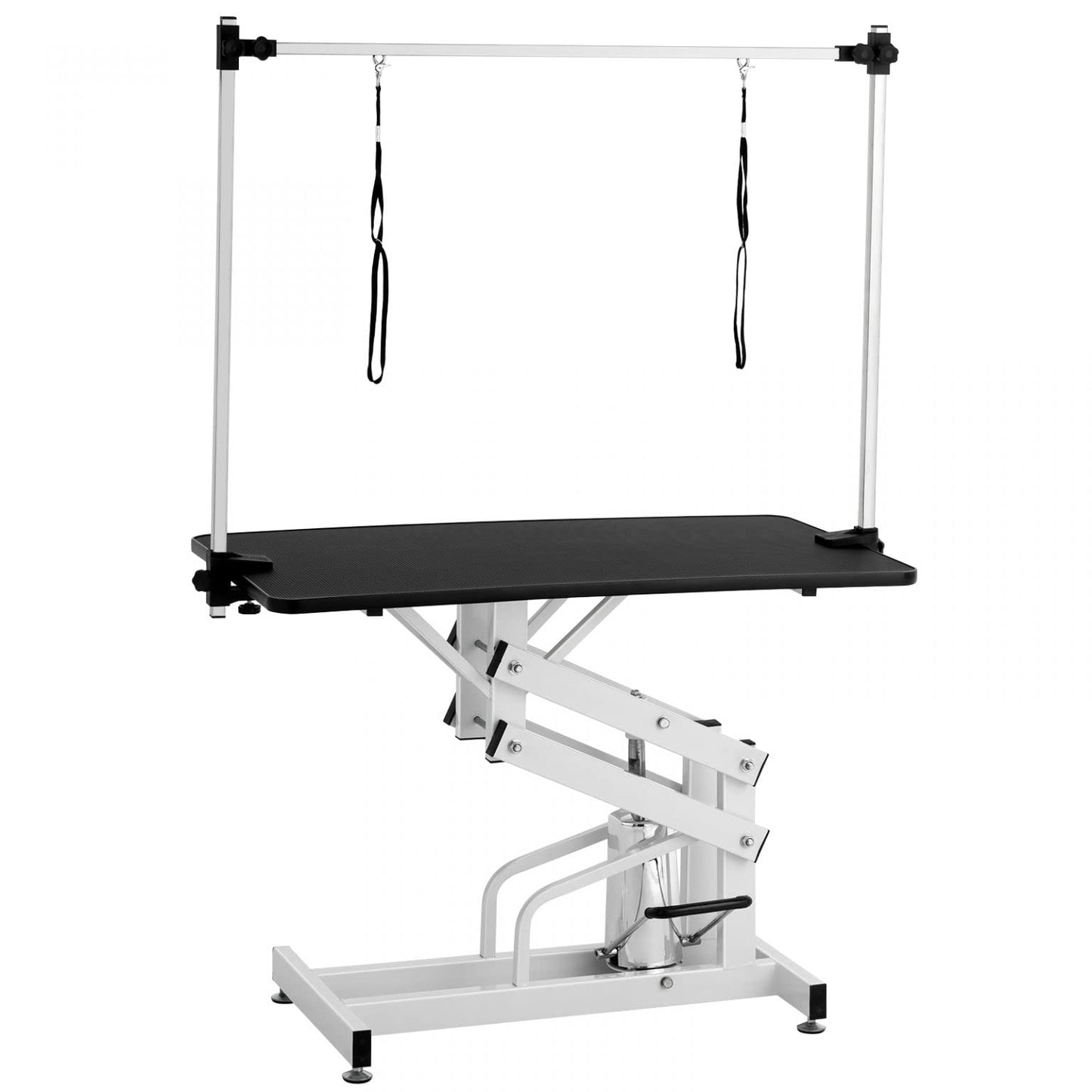 Heavy Duty 43 Inch Hydraulic Pet Dog Grooming Table Upgraded Professional Grooming Table with clamp & Noose Height Adjustable “H” Arm - WoodArtSupply