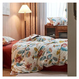 YUSIWOAL European style Bedding Set Cotton Queen Duvet Cover Set with Sheets Single Double Bedding Sets,Summer Duvet Cover sets(A,King) YUSIWOAL