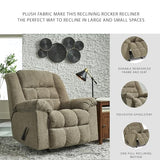 Signature Design by Ashley Kegler Contemporary Tufted Manual Rocker Recliner, Light Brown Signature Design by Ashley
