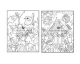 Songbirds Coloring Book: An Adult Coloring Book Featuring Beautiful Songbirds, Exquisite Flowers and Relaxing Nature Scenes Majosta