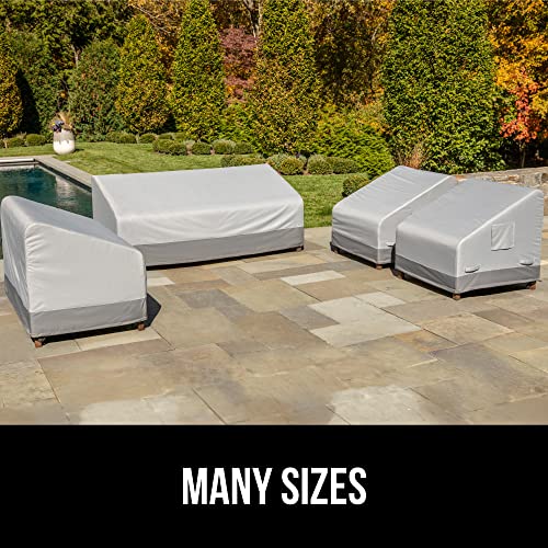 GORILLA GRIP Waterproof Large Outdoor Patio Sofa Cover, 3 Seater 80 Inch, Heavy Duty 600D Furniture Covers Sets for Winter, Keep Cushions Dry, Protects from Sun, Snow, Rain, Windproof, UV Coated GORILLA GRIP