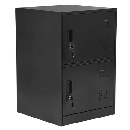 DYRABREST Metal Office Storage Locker 9 Door Industrial Style Home Storage Cabinet Locker Storage Organizer Cabinets with Lock for Employees Home Office School Classroom Gym Lockers