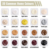 CHUKCHI Wood Furniture Repair Kit, 28 Piece Set Wood Filler Repair Kit Furniture Scratch Hole Restorer with Scraper, Brushes, Palette for Repairing CHUKCHI