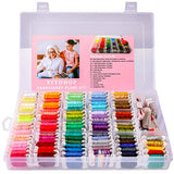 YITOHOP 200pcs+ Embroidery Floss kit, Friendship Bracelet String Kit with Organizer Box-Included 100pcs Friendship Bracelet Floss Thread,Cross Stitch Kits Xmas Gifts