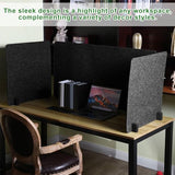 Buryeah 3 Pcs Desk Divider Desk Partition 23.6 x 47.2, 23.6 x 23.6 Stand up Freestanding Cubicle Privacy Partition Reducing Noise Visual Distraction Divider for Office Home School(Deep Gray) Buryeah