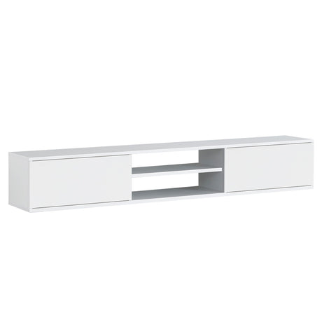 Atelier Mobili Floating TV Stand Wall Mounted, 70 inch Media Console, Floating Entertainment Center, White TV Stand for 75 inch TV ATELIER MOBILI THE LEADER OF THE INTERCHANGEABLE FURNITURE