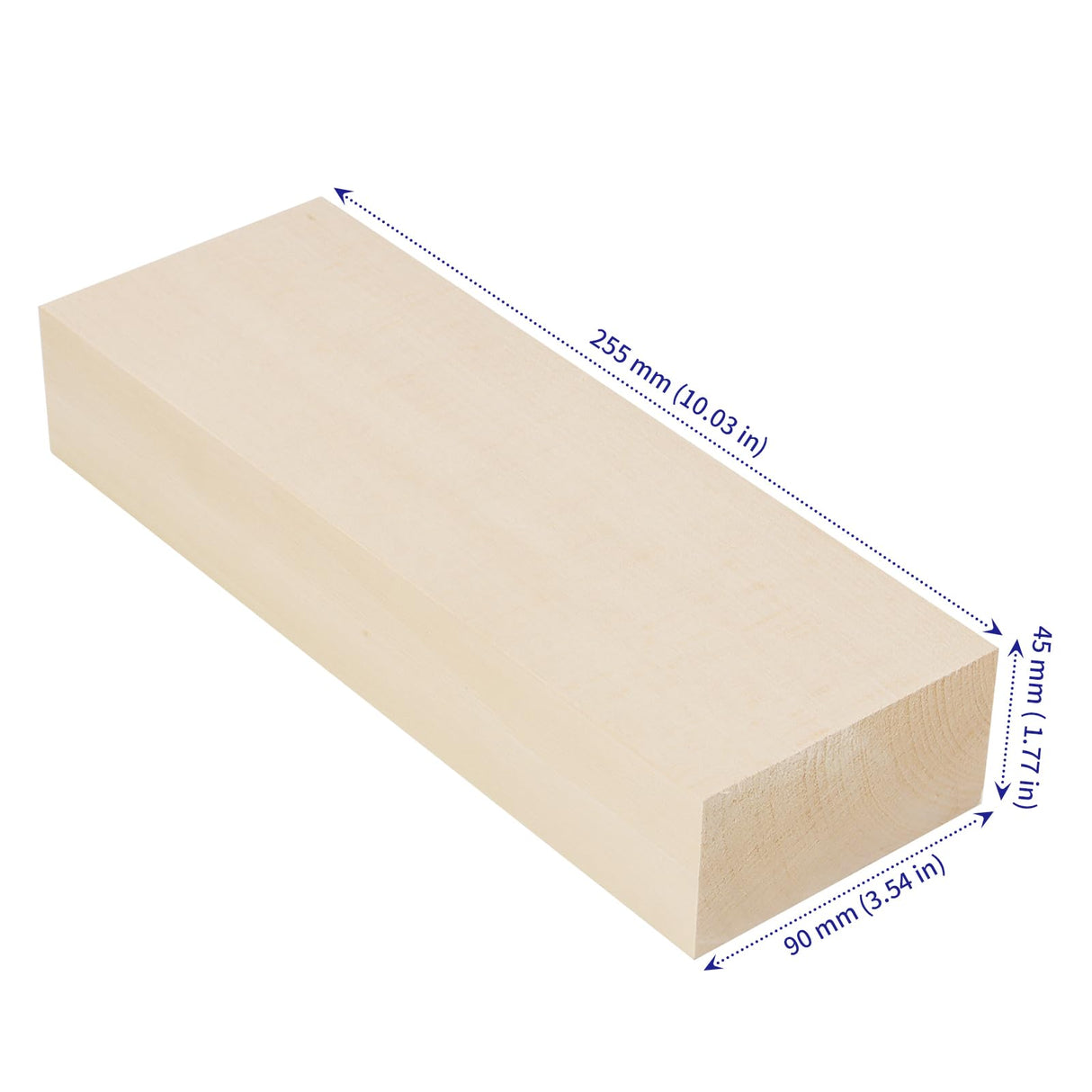SOUJAP 3 PCS 10 x 3.5 x 1.7 Inches Natural Wood Carving Blocks, Unfinished Basswood Blocks, Rectangles Wooden Blocks for Craft, Carving SOUJAP