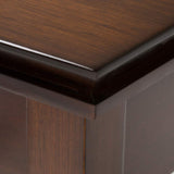 SIMPLIHOME Artisan SOLID WOOD 46 inch Wide Rectangle Coffee Table in Russet Brown, for the Living Room and Family Room SIMPLIHOME