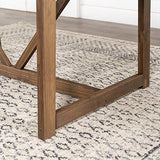 Walker Edison Modern Farmhouse Small Kitchen Furniture Dining Room Table Wood, 72 Inch, Grey and Brown Walker Edison