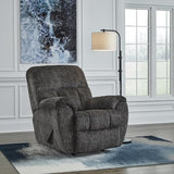 Signature Design by Ashley Rampant Casual Manual Rocker Recliner with Pillow-Top Arms, Gray Signature Design by Ashley
